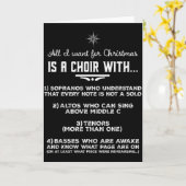 All I Want For Christmas Is A Choir With Sopranos  カード (黄色い花)