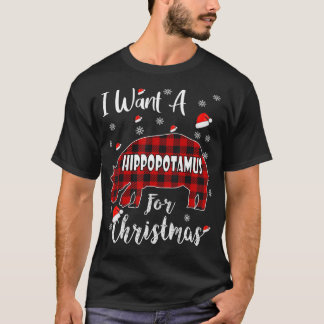 All I Want For Christmas Is A Hippopotamus ,hippo  Tシャツ