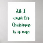 All I want for Christmas is a nap ポスター (正面)