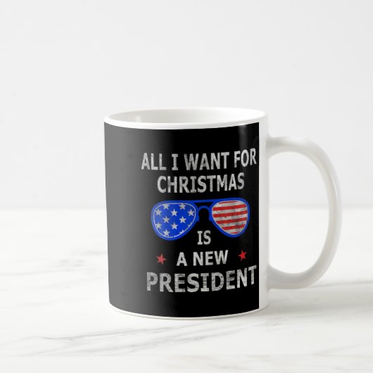 All I Want For Christmas Is A New President Xmas U コーヒーマグカップ (右)