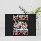 All I Want For Christmas Is A Pig Ugly Sweater シーズンカード (スタンド正面)