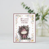 All I Want for Christmas Is A UNICORN シーズンポストカード (スタンド正面)