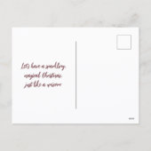 All I Want for Christmas Is A UNICORN シーズンポストカード (裏面)