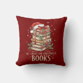 All I Want for Christmas is Books クッション (正面)