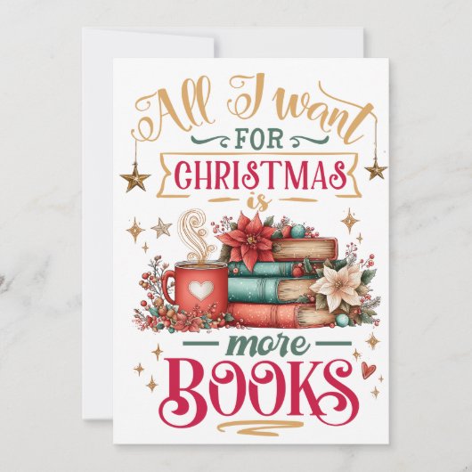 All I Want for Christmas Is More Books シーズンカード (正面)