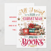 All I Want for Christmas Is More Books シーズンカード (正面/裏面)