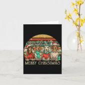 All I Want For Christmas Is More Dachshunds Ugly X カード (黄色い花)