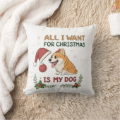 All I Want for Christmas Is My Dog Art クッション (ブランケット)