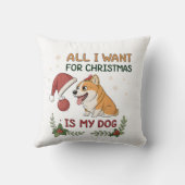 All I Want for Christmas Is My Dog Art クッション (裏面)