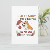All I Want for Christmas Is My Dog Art シーズンカード (スタンド正面)