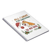 All I Want for Christmas Is My Dog Art ノートブック (右側)