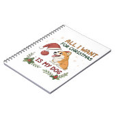 All I Want for Christmas Is My Dog Art ノートブック (左側)