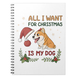All I Want for Christmas Is My Dog Art ノートブック