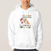 All I Want for Christmas Is My Dog Art パーカ (正面)