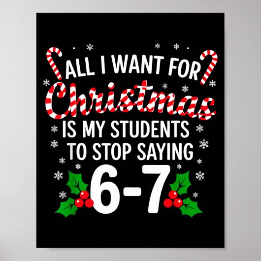 All I Want For Christmas Is My Students To Stop Sa ポスター (正面)