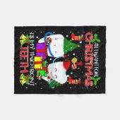 All I Want For Christmas Is My Two Front Teeth Xam フリースブランケット (正面(横))
