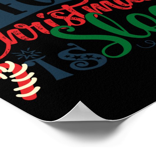 All I Want For Christmas Is Sleep Sarcastic Funny  ポスター (角)