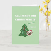 All I want for Christmas is treats カード (黄色い花)