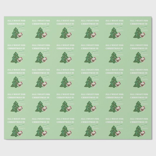 All I want for Christmas is treats ラッピングペーパー (フラット)