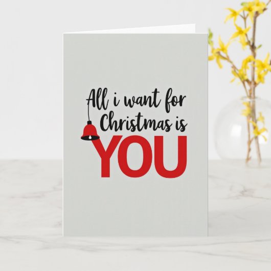 All I Want For Christmas Is You Card カード (黄色い花)