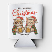 All I Want For Christmas Isn’t You Angry Cats Xmas 缶クーラー (正面)