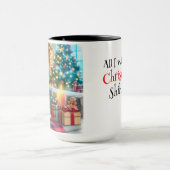 All I Want For Christmas Shih Tzu Coffee Mug Cup マグカップ (中央)