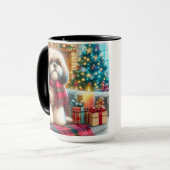 All I Want For Christmas Shih Tzu Coffee Mug Cup マグカップ (正面左)