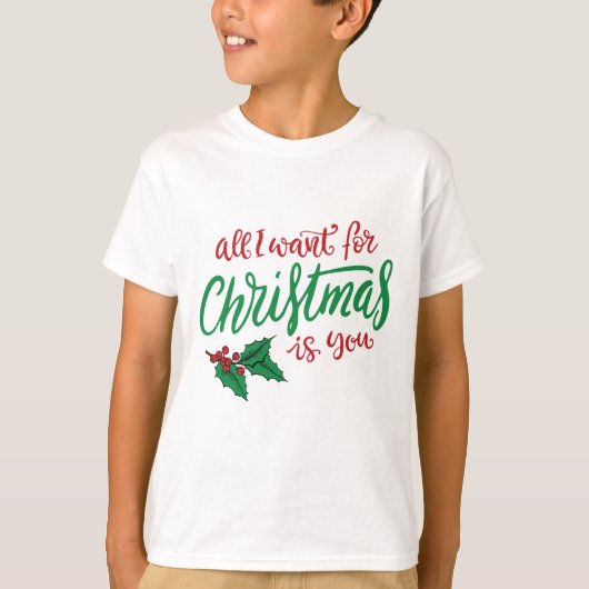 All I want for Christmas Tシャツ (正面)
