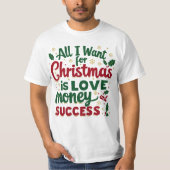 All I Want for Christmas T-Shirt Tシャツ (正面)