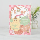 All I want four Christmas girl 4th birthday. 招待状 (スタンド正面)