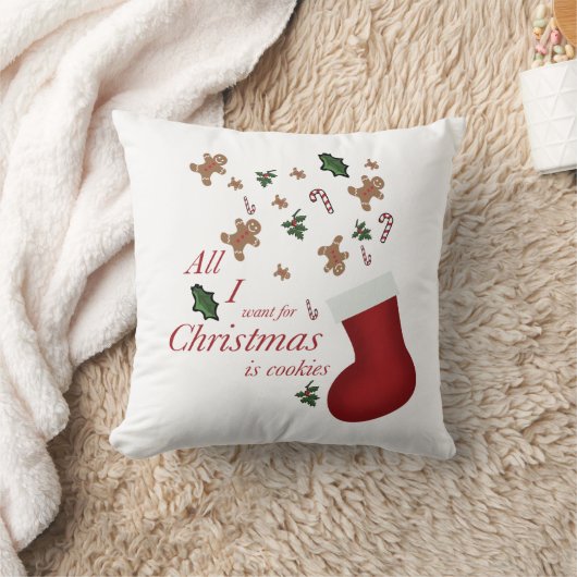 all i wanted for christmas is cookie クッション (ブランケット)