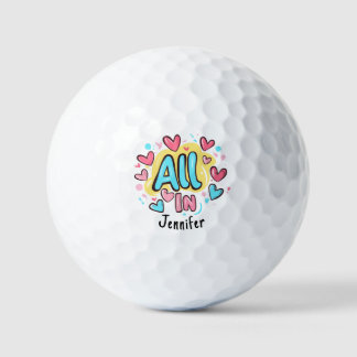 「All In」グラフィティ・スタイル ゴルフボール