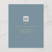 All-in-1シーエレガントガラスティール(緑がかった色)金ゴールド結婚のQR cd (裏面)