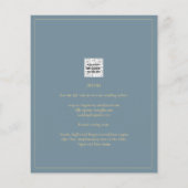 All-in-1シーエレガントガラスティール(緑がかった色)金ゴールド結婚のQR cd (裏面)