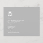 All-in-1 Greeneryフォトアレ葉イのQRフォトオーバーレイ結婚。 (裏面)