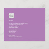 All-in-1 Greeneryフォトアレ葉イのQRフォトオーバーレイ結婚。 (裏面)