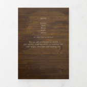 All-in-1 PHOTO Wedding INVITE RSVPプログラムメニュー 三つ折り招待状 (カバー)