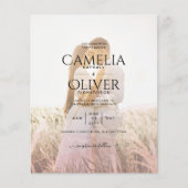 All-in-1 Pink Photo グラデーション OverlayのQR結婚コード (正面)