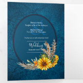 All-in-1 Wedding InviteプログラムメニューRSVP写真6 三つ折り招待状 (内部最初)