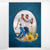 All-in-1 Wedding InviteプログラムメニューRSVP写真6 三つ折り招待状 (内部中)