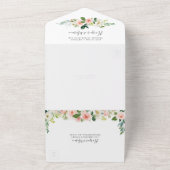 All in One Airy赤面金ゴールドタイムライン結婚招待 オールインワン招待状 (外側)