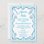 All In One Apres Bebe Apres Ski Boy Baby Shower 招待状 (正面)