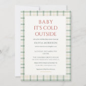 All in One Baby It's Cold Outside Baby Shower 招待状 (正面)