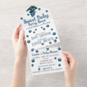 All in One Baby Shower Invite オールインワン招待状 (貼ってはがせる)