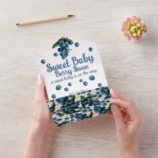 All in One Baby Shower Invite オールインワン招待状