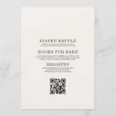 All in One Backyard Baby-Q BBQ Baby Shower 招待状 (裏面)