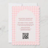 All in One Berry Sweet Strawberry Baby Shower 招待状 (裏面)