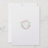 All in One Blush and Sage Delicate French Wedding 招待状 (裏面)