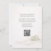 All in One Dragon Storybook Baby Shower 招待状 (裏面)