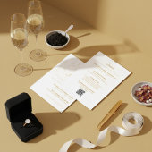 All in One Elegant Gold Dove Wedding Invitation 招待状